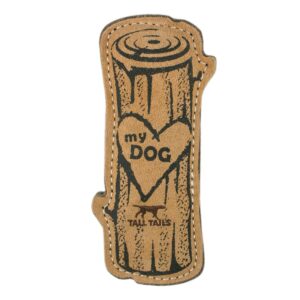 LOVE MY DOG LEATHER TOY TAN