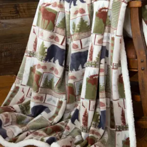 VINTAGE LODGE PLUSH THROW