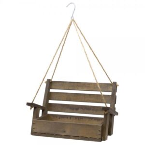 BROWN HANGING PORCH FEEDER