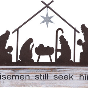 LG METAL NATIVITY STAND