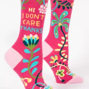 HI I DONT CARE CREW SOCKS