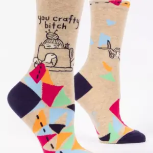 YOU CRAFTY BI CREW SOCKS