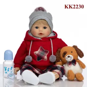REALISTIC BABY IN RED JACKET