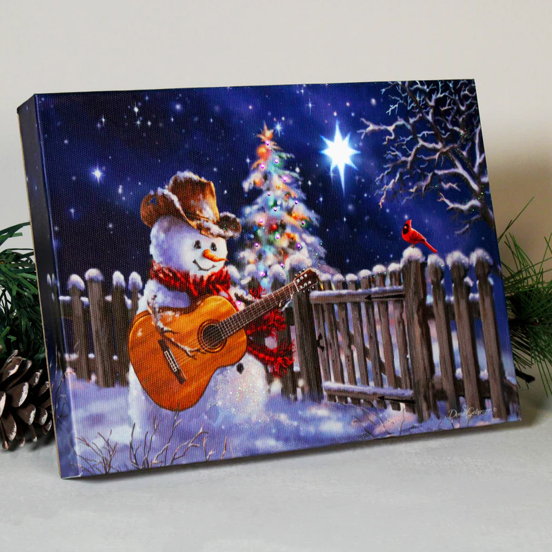 MINI LED GUITAR SNOWMEN