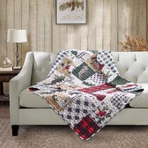 COUNTRY LODGE PATCHWORK THROW
