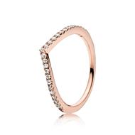 Shimmering Wish Clear CZ Wishbo