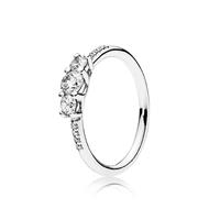 Ring in sterling silver with 3 c