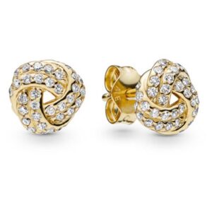 Love knot stud earrings in Pando