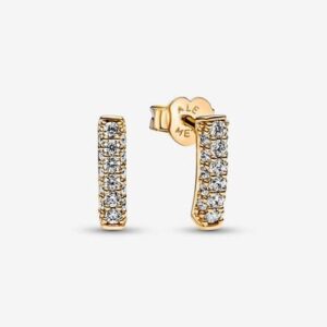 Pave Single Bar Studs