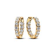 SPARKLE ROW ETERNITY HOOPS