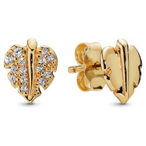 SHINING & SPARKLING LEAF EARRING