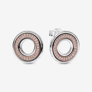 Two-tone Logo & Pave Studs