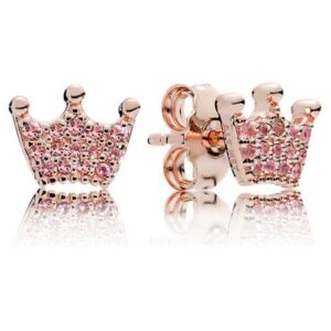 Crown stud earrings in PANDORA R