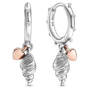 HEART & CONCH SHELL EARRINGS