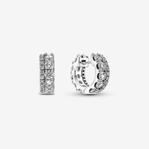 DOUBLE BAND Pave HOOPS