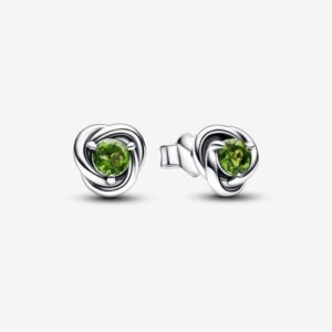 Sp Green Eternity Circle Studs