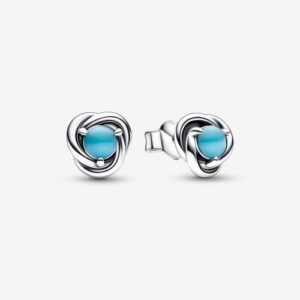 Turquoise Eternity Circle Stud