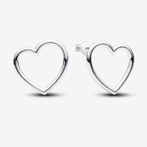 Front-facing Heart Stud Earrings