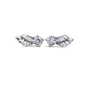 SPARKLING ANGEL WING EARRINGS