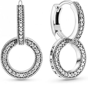 SPARKLING DOUBLE HOOPS