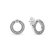 Pave & LOGO CIRCLE REVERSE STUDS