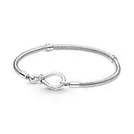 INFINITY KNOT CLASP SNAKE CHAIN
