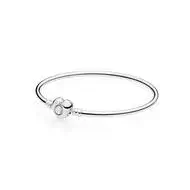 Bangle in sterling silver with h