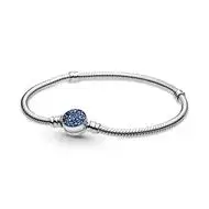 BLUE DISC CLASP BRACELET