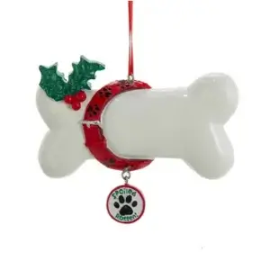 SPOILED ROTTEN DOG BONE ORN
