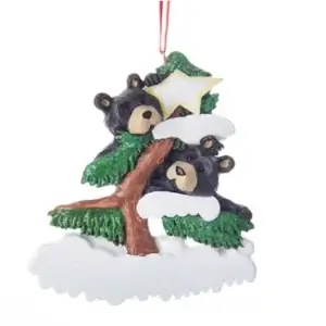 BEAR FAMILY OF 2 ON TREE