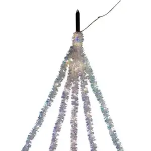 TINSLE GARLAND LIGHTED IRID