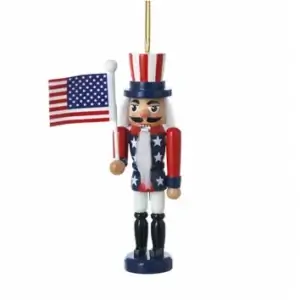 AMERICAN FLAG NUTCRACKER ORN