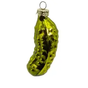 KURT ADLER GLASS PICKLE ORNAMENT
