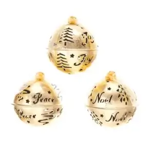 3ASST METAL BELLS ORN W WORDS
