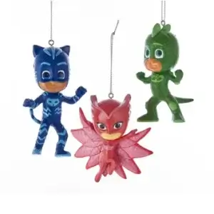 3 ASST PJ MASKS BLOW MOLD ORN