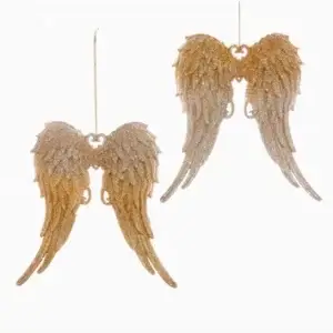 2 A GOLD SILVER ANGEL WINGS