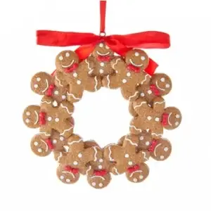 GINGERBREAD BOY WREATH ORN