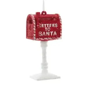 LETTER TO SANTA MAILBOX ORN
