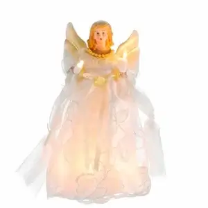 GOLD IVORY ANGEL TREE TOPPER