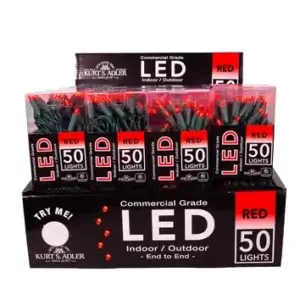 RED 50L 5MM GREEN WIRE