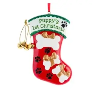 PUPPYS 1ST CHRISTMAS STOCKING OR